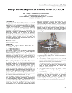 Design and Development of a Mobile Rover