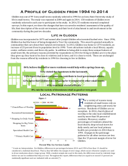 Glidden - Department of Sociology