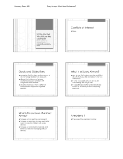 Scary Airways - University of Colorado Denver