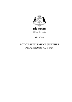 Act of Settlement (Further Provisions) Act 1704