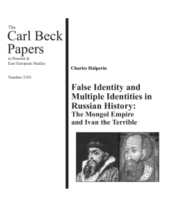 The Mongol Empire and Ivan the Terrible