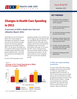 Changes in Health Care Spending in 2011
