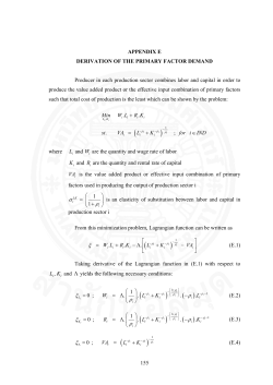 155 155 APPENDIX E DERIVATION OF THE PRIMARY FACTOR