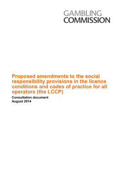 Proposed amendments to the social responsibility provisions in the