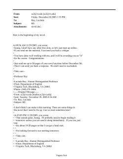 Cho`s English Department E-mails