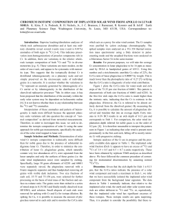 Chromium isotopic composition of implanted solar wind from Apollo
