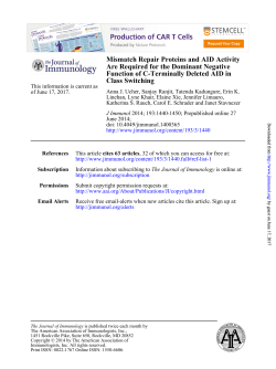 Class Switching Function of C-Terminally Deleted AID in Are