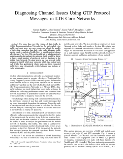 Diagnosing Channel Issues Using GTP Protocol Messages in LTE
