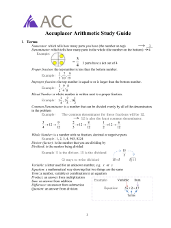 Arithmetic PDF