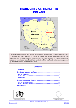 Highlights on health in Poland
