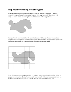 Help with Determining Area of Polygons
