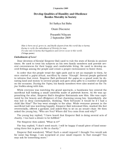 Develop Qualities of Humility and Obedience Besides Morality in