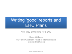 Sheffield City Council`s own guidance for plan writers