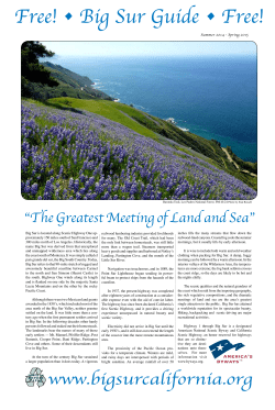 Free! &bull; Big Sur Guide &bull; Free! - Big Sur California
