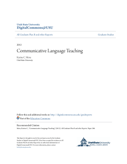 Communicative Language Teaching