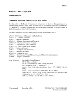 0521.2 Mission &ndash; Goals &ndash; Objectives