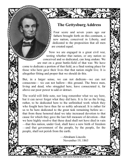 Gettysburg Address - The Flanders Family Website