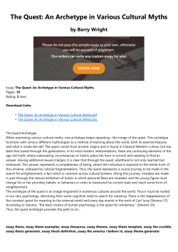 The Quest: An Archetype in Various Cultural Myths