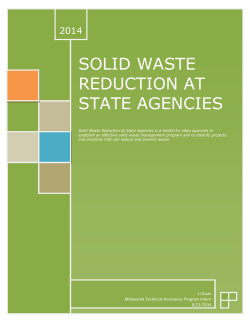 Solid Waste Reduction at State Agencies