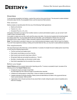 Patron file format specifications