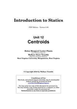 Centroids - Secrets of Engineering Mechanics