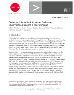 Consumer Interest in Automation: Preliminary