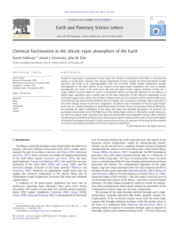 Chemical fractionation in the silicate vapor