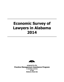 Economic Survey of Lawyers in Alabama