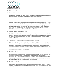 MindReflector Frequently Asked Questions 1. What are Brainwaves