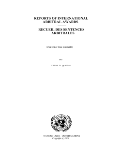 Aroa Mines Case (on merits)