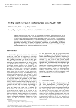 Sliding wear behaviour of steel carburized using Na2CO3-NaCl