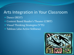 Arts Integration in the Classroom