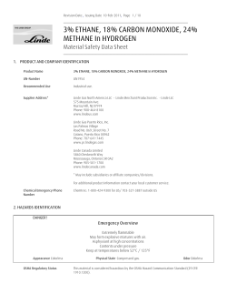 3% ethane, 18% carbon monoxide, 24% methane in hydrogen