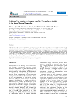article - Aquatic Invasions