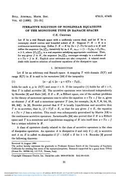 Iterative solution of nonlinear equations of the monotone type in