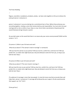 The Pirate Ceremony - James Lowe Captain Service