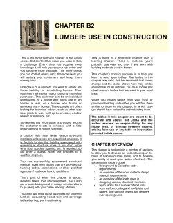 lumber: use in construction - North American Retail Hardware