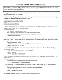 SPANISH AMERICAN WAR NEWSPAPER