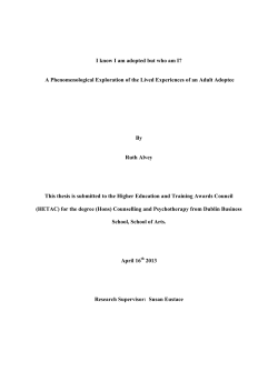 I know I am adopted but who am I? A