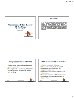 Compressed Gas Safety