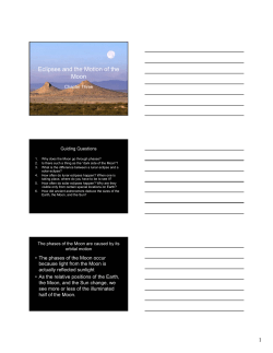 Eclipses and the Motion of the Moon