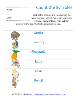 How Many Syllables - English Worksheets Land