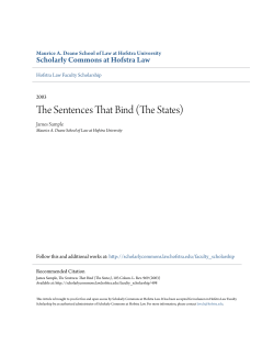 The Sentences That Bind (The States)