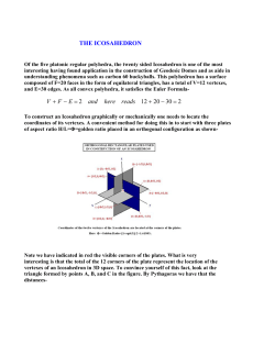 THE ICOSAHEDRON