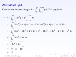 Quick Look at Several Applications of Double Integrals