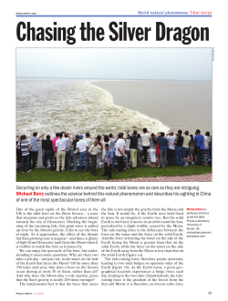 Occurring on only a few dozen rivers around the world, tidal bores