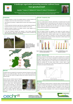 Is landscape organisation preventing excessive sediment