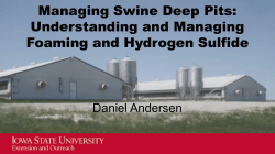Managing Swine Deep Pits