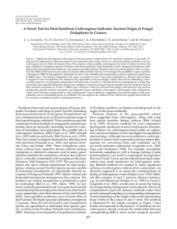 A Novel Test for Host-Symbiont Codivergence Indicates Ancient