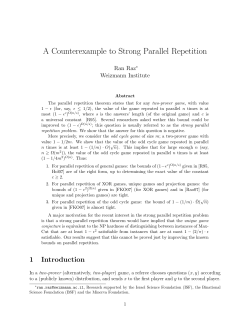 A Counterexample to Strong Parallel Repetition